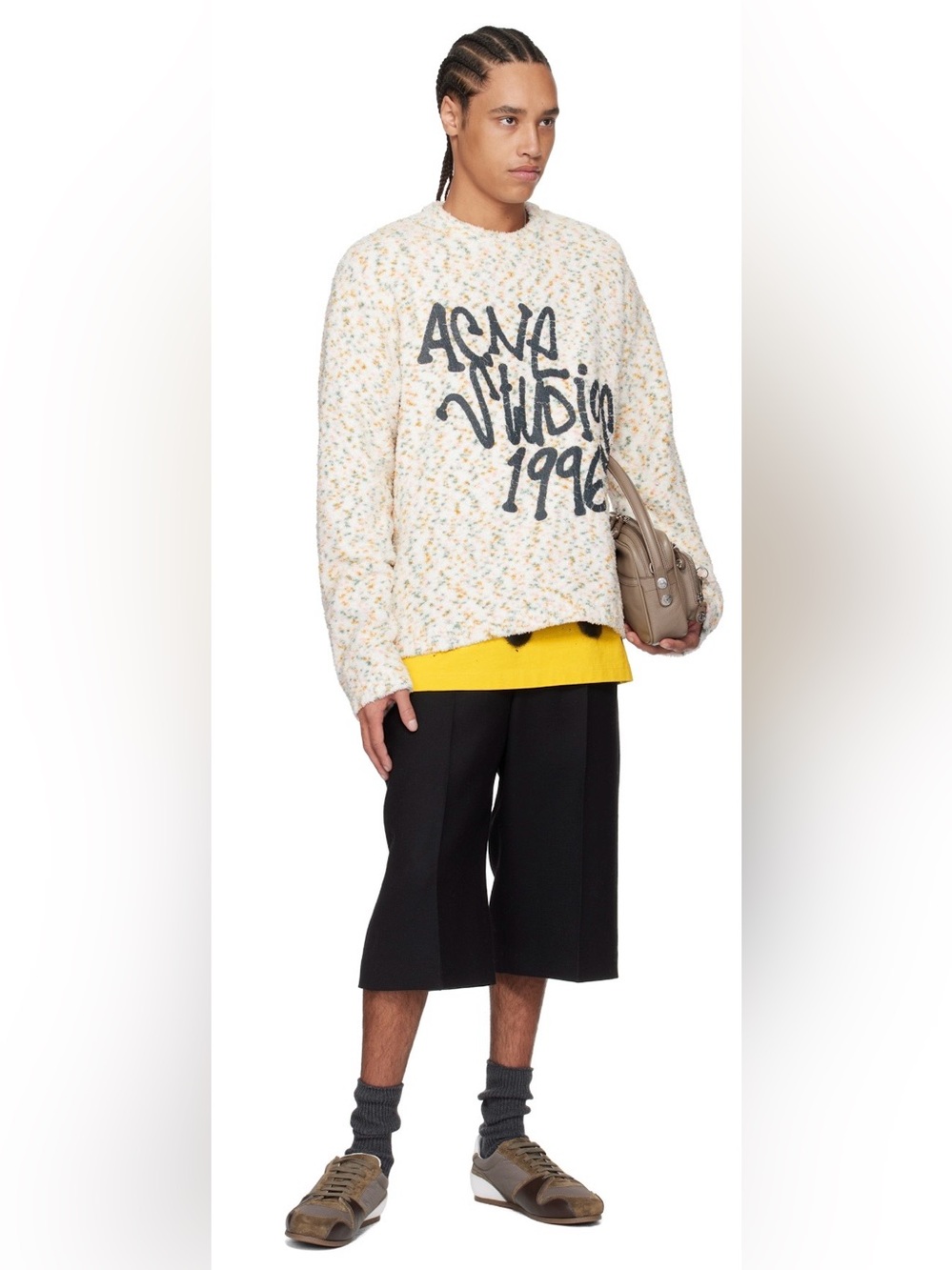 NWOT Acne Studios Multicolor Printed Logo Sweater - Picture 11 of 12